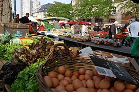 Marché des Lices, a market on weekly basis for local producers at Place des Lices