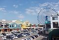 Marinoa City Fukuoka outlet mall and Sky wheel Ferris wheel in the background.