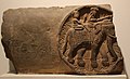 Crossbar medallion with elephant and riders, Gayatri Tila, Mathura, circa 150 BCE.[85]