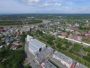 Aerial view of Mukah Town