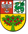 The coat of arms of the Grójec County.