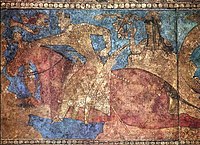 Panjikent mural (6th-7th century AD). Hermitage Museum