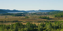 A general view of Prades-sur-Vernazobre
