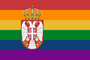 Serbia Gay pride flag of Serbia[162]