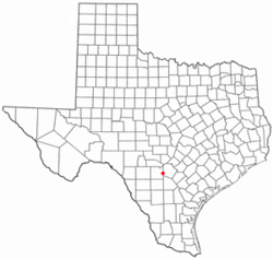 Location of La Coste, Texas
