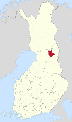Location of Taivalkoski in Finland
