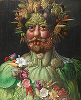 Giuseppe Arcimboldo, Vertumnus the god of seasons, 1591, Skokloster Castle