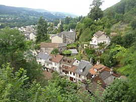A general view of Vic-sur-Cère