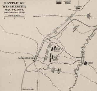 old map with troop positions at city