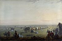 Breaking up Camp at Sunrise, 1858–1860, Walters Art Museum