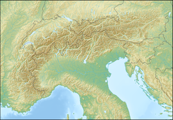 1348 Friuli earthquake is located in Alps