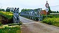 Bailey bridge serving as a pedestrian/bike lane in Nijlen (Belgium)
