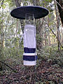 A carbon dioxide-baited CDC light trap at NPSmonitoring site: The highest individual light trap total for 2010 was from a trap located in a salt marsh in the Fire Island National Seashore: around 25,142 mosquitoes were collected during a 16-hour period on August 31.[74]