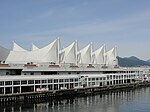 Multi-semi-hyperbolic-paraboloid roofs on Canada Place, Vancouver, Canada