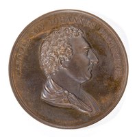 Front of medal depicting Karl Johan in profile, 1839