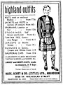 Highland Dress advertisement (1957)