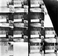 Sequence of 12 complete frames + 4 partial frames, from National Science Museum, London circa 1931. (Courtesy NMPFT, Bradford) NMPFT. Filmed in Paris before 18.08.1887.
