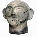 Life-sized clay head, c. 4500 BC