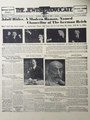 Issue of January 31, 1933 reporting Hitler named Chancellor of Germany