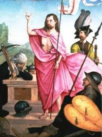 La resurrección de Cristo, 1508, by Juan de Flandes.