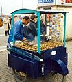 roasted chestnut vendor in Turkey