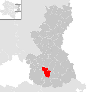 Lage der Gemeinde Leopoldsdorf im Marchfeld im Bezirk Gänserndorf (anklickbare Karte)