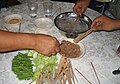 Linut - a sticky concoction made from sago starch.[24]