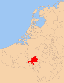 The county of Namur within the Low Countries in 1350