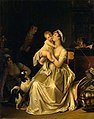 Mutterschaft, Öl auf Leinwand, um 1800