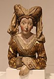 Michel Erhart, reliquary (bust of Mary Magdalene), Ulm, c. 1475-80, tilia, Late Gothic, with modern additions