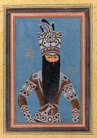 Mihr 'Ali (Iranian, active ca. 1800–1830). Portrait of Fath-Ali Shah Qajar. Brooklyn Museum.