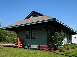 The Fort Kent Railroad Station is listed on the National Register of Historic Places