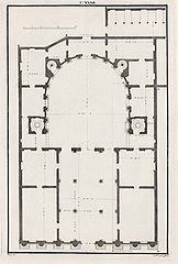 Floor plan (drawing by Ottavio Bertotti Scamozzi, 1776