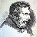 Une caricature de N.T. Charlet (d'après Théodore Géricault), vers 1825