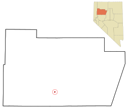Location of Lovelock, Nevada