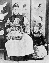 Zaifeng (Prince Chun) and his sons, Puyi and Pujie