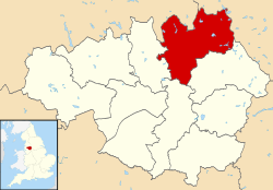 Rochdale shown within Greater Manchester