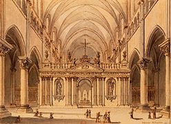 Abbey church interior 1860