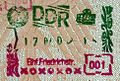 Passport stamp of the border crossing Friedrichstrasse.