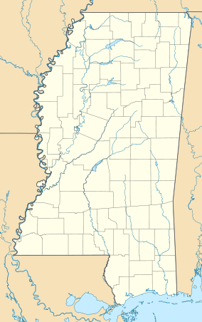 Location of the site in northeast Mississippi