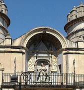 Virgin of the Angels on the inner facade of Palmas Gate