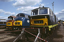 British Rail diesel–hydraulic locomotives: Class 52 "Western", Class 42 "Warship" and Class 35 "Hymek"