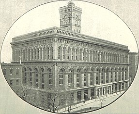 New York Produce Exchange Building on Bowling Green as depicted in 1893