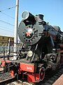Russian locomotive class TE TE 5415 at Moscow Railway Museum at Rizhsky station