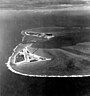 Luftbild der Midwayinseln, 1941