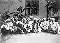 Muslim pilgrims from Mandailing, Sumatra on their way to Mecca. Photographed by Snouck Hurgronje at the Dutch Consulate in Jeddah, 1884.