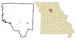 Location of Brunswick, Missouri