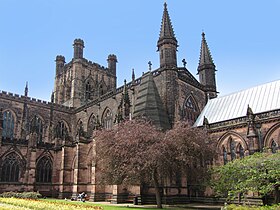 Chester Cathedral, site of the graduation ceremonies.