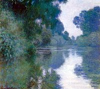 Claude Monet, Branch of the Seine near Giverny, 1897. The Impressionists often, though by no means always, painted en plein air.
