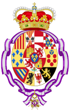 Isabella 's arms as Princess of Asturias